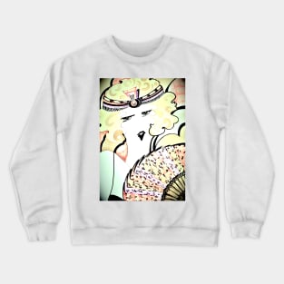 ART DECO ICECREAM FLAPPER ,,,,Jacqueline Mcculloch Crewneck Sweatshirt